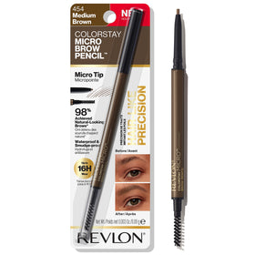 Revlon Crayon à Sourcils Micro ColorStay 454 Brun Moyen vue de face