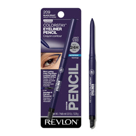 REVLON Crayon Eyeliner Waterproof 209 Noir Violet vue de face