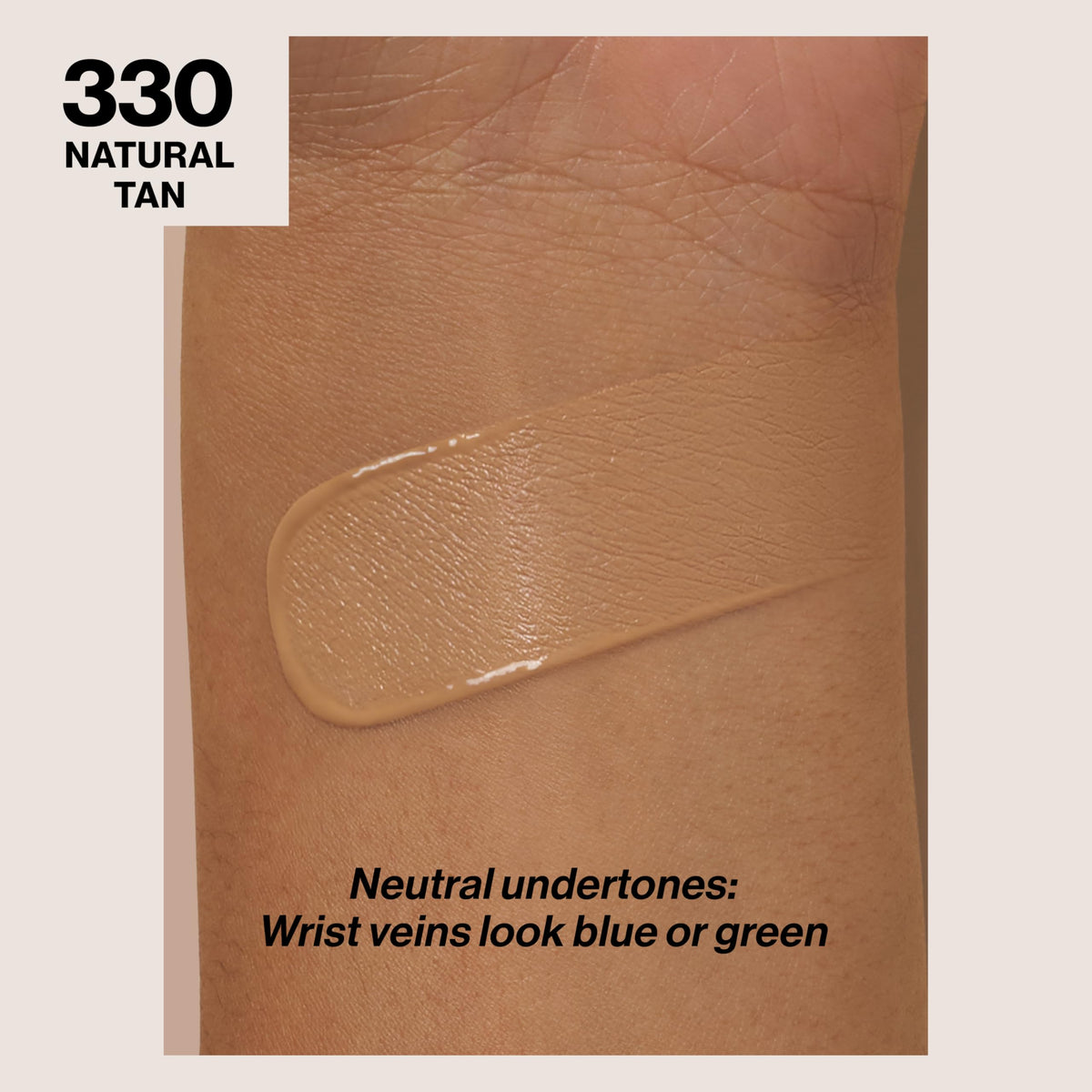 REVLON Fond de teint ColorStay 330 Tan Naturel arrière avec ingrédients