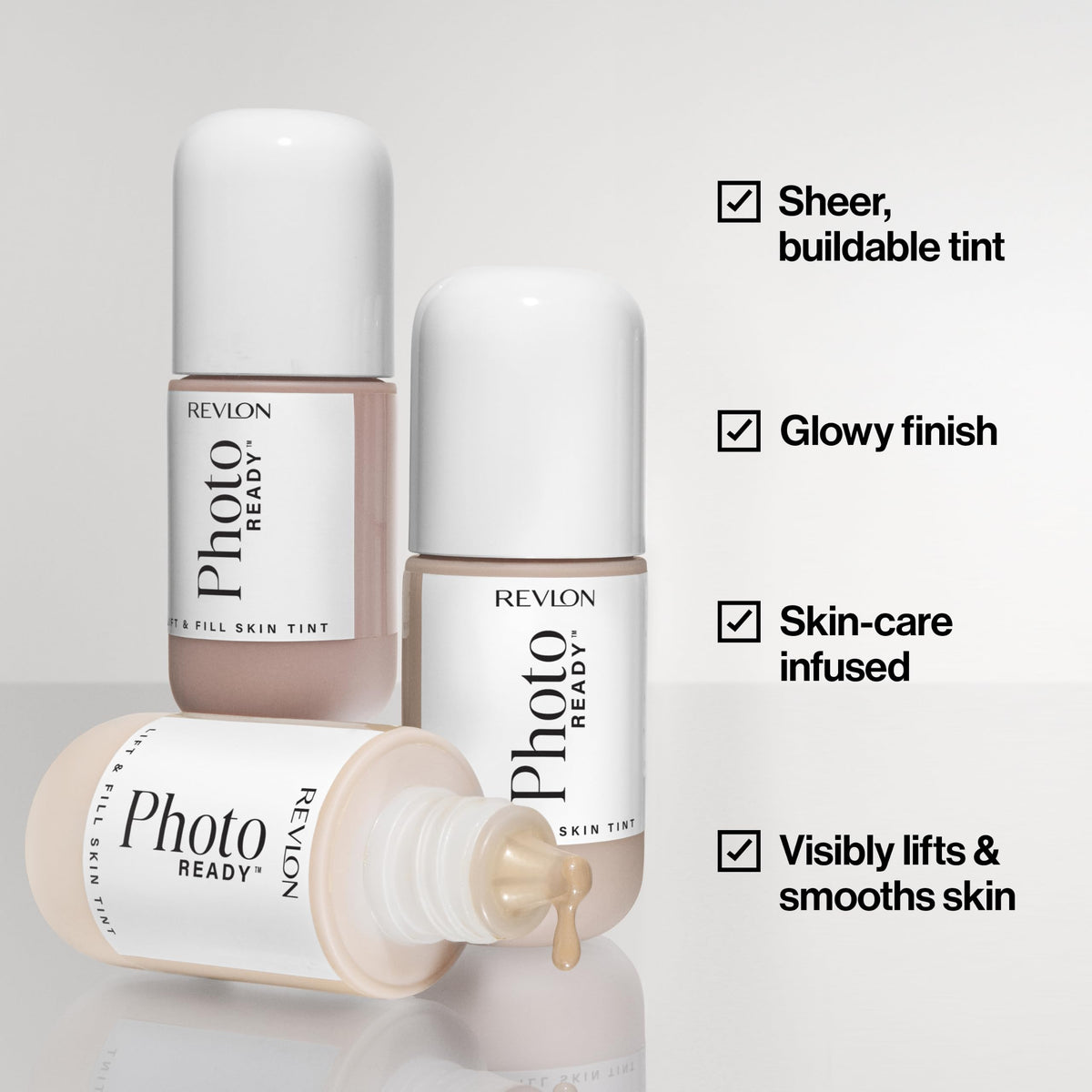 REVLON PhotoReady Lift + Fill Skin Tint 100 Fair vue de l'arrière