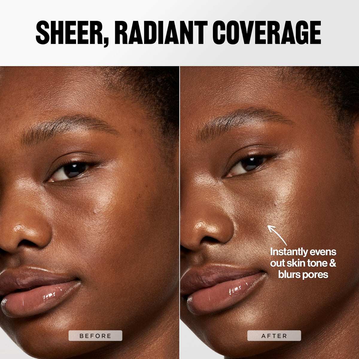 Revlon PhotoReady Lift + Fill Skin Tint 150 Moyen-Foncé avec autres produits