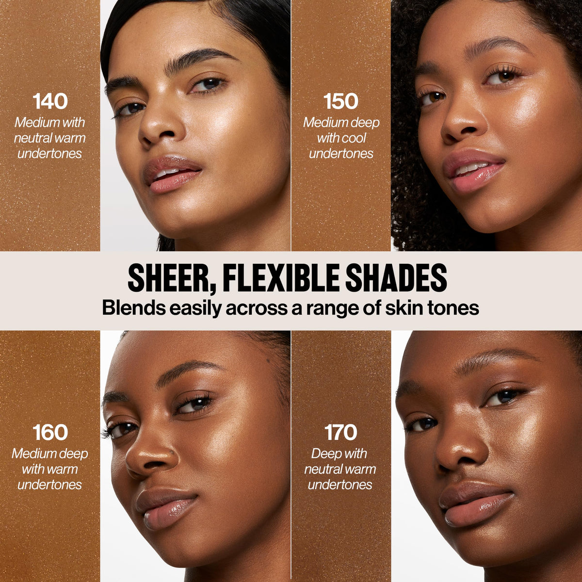 Revlon PhotoReady Lift + Fill Skin Tint 150 Moyen-Foncé en usage