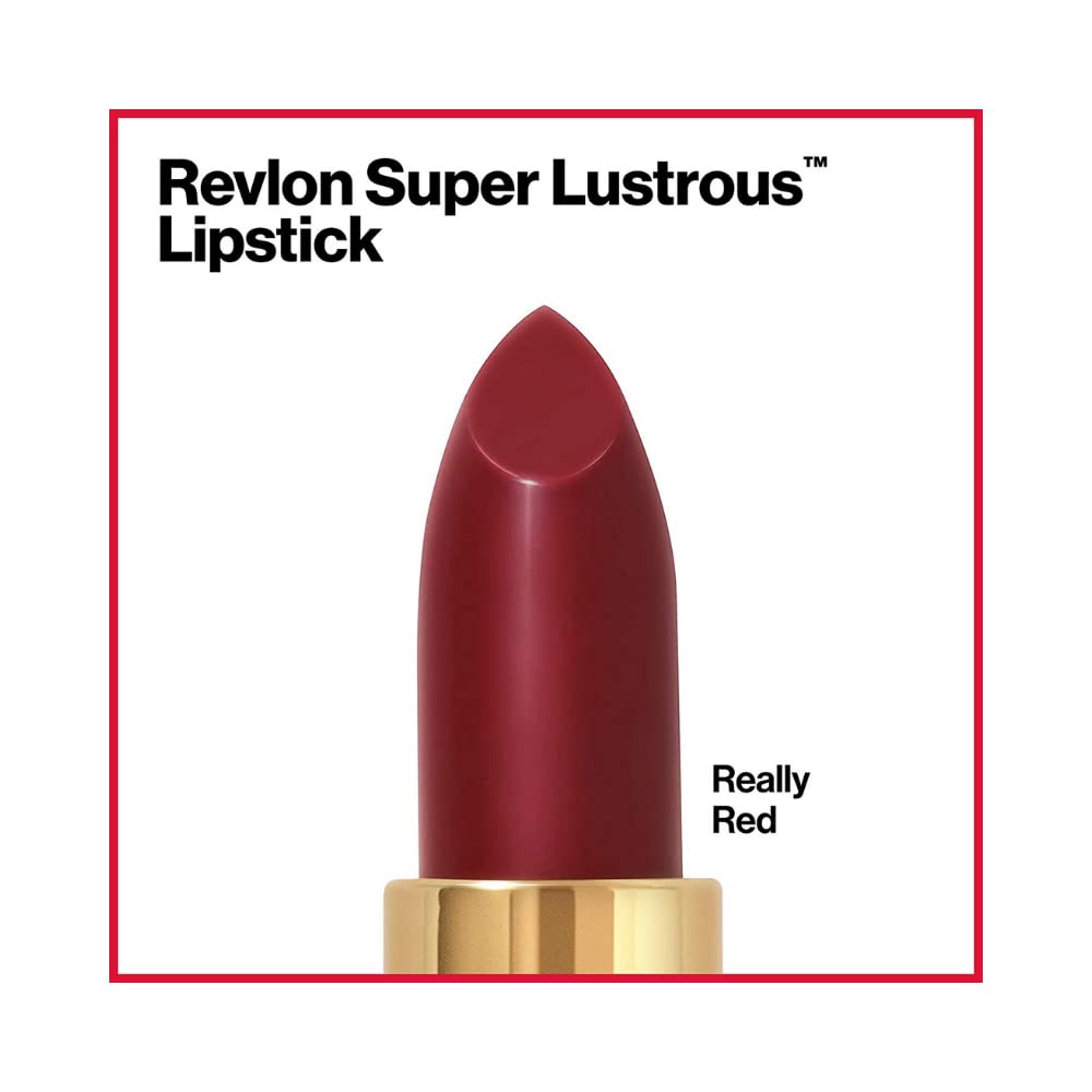 REVLON Rouge à Lèvres Super Lustrous 006 Really Red en scène lifestyle