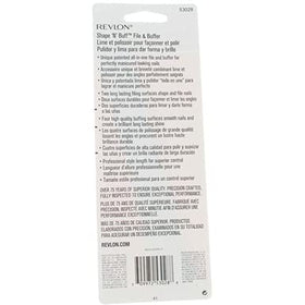 Revlon Shape 'N Buff Lime à Ongles sur une table de manucure