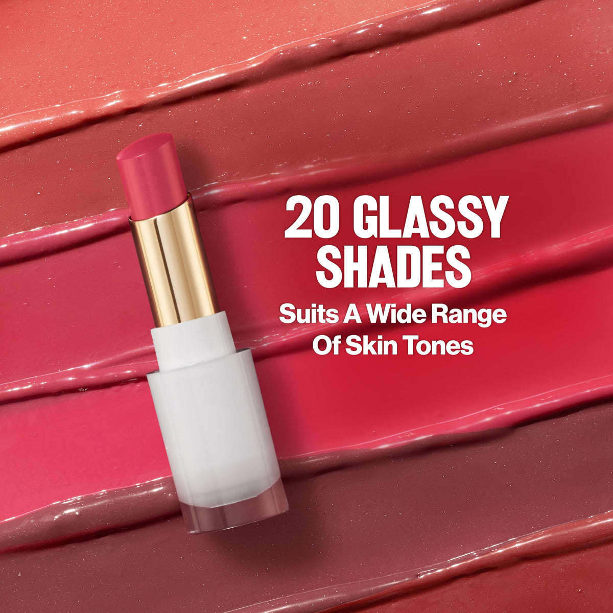 REVLON Super Lustrous Glass Shine Balm 010 Spiced Wine on lips