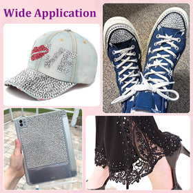 Rhinestones en résine argent utilisé pour la décoration de chaussures