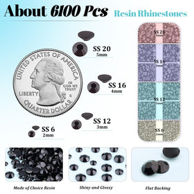 Rhinestones TINKRSTUFF en résine de différentes tailles