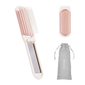 RHOS Brosse Pliable Beige avec miroir, vue de face