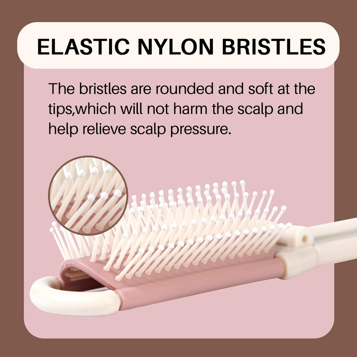 RHOS Brosse Pliable en position fermée, vue de côté