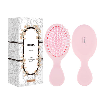 RHOS Mini Brosse à Cheveux Rose vue de face
