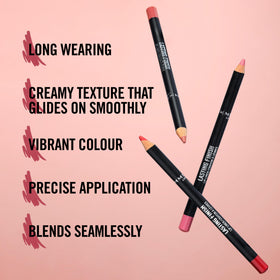 Rimmel Crayon à Lèvres 120 Pink Candy, application sur les lèvres