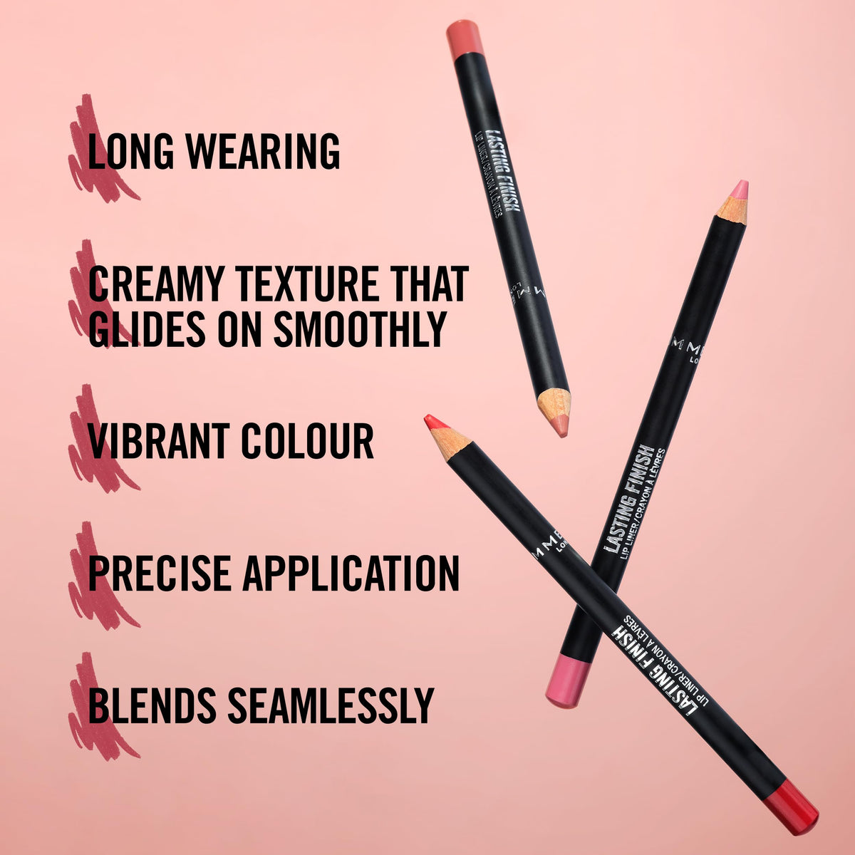 Rimmel Crayon Contour Lèvres 8HR Tiramisu avec embout aiguisé