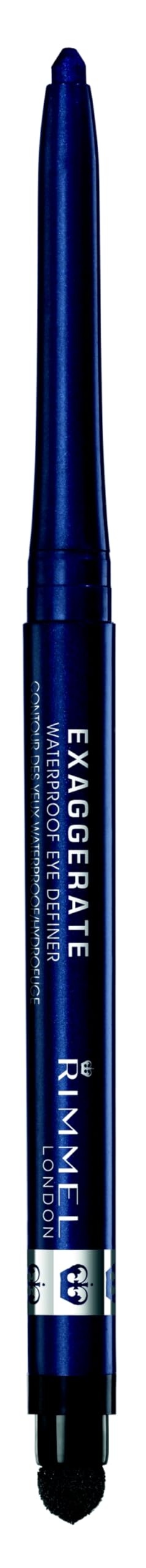 Rimmel Exaggerate Eye Definer Waterproof 230 Deep Ocean crayon eyeliner vue de face