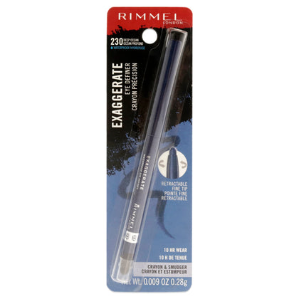 Rimmel Exaggerate Eyeliner Waterproof 230 Deep Ocean vue de face