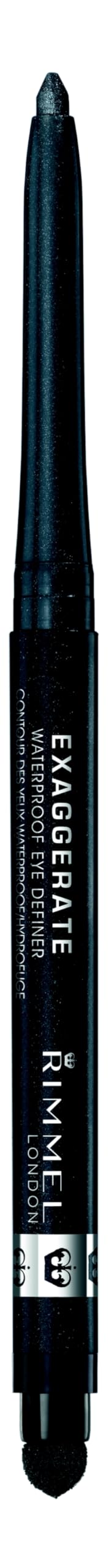 Rimmel Eyeliner Exaggerate 264 Earl Grey vue de face avec estompeur intégré