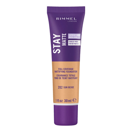 Rimmel Fond de Teint Mousse Liquide 202 Sun Beige vue avant