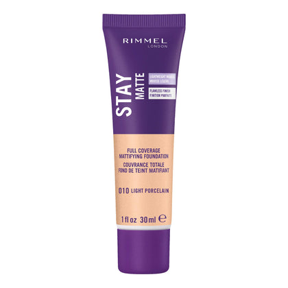 Rimmel Fond de Teint Mousse Stay Matte 41g Teinte Porcelaine Clair vue avant