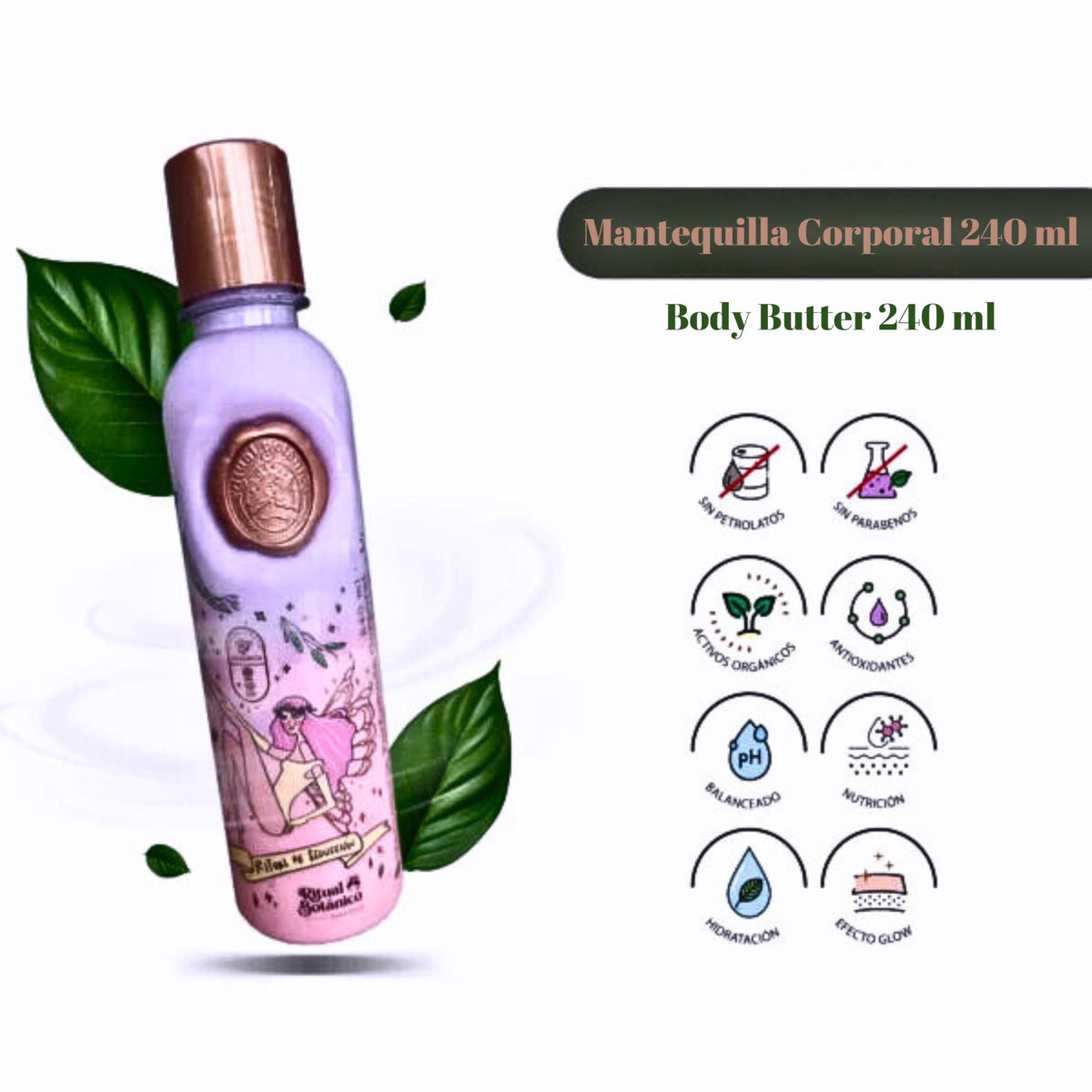 Ritual Botanico Beurre Corporel 240ml texture sur la peau