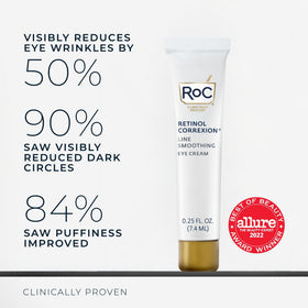 RoC Crème Contour des Yeux Retinol Correxion application sur la peau