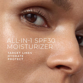 RoC Crème hydratante hyaluronique SPF 30 application sur le visage