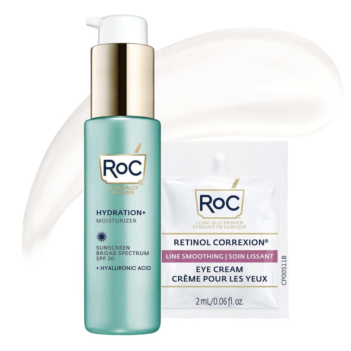 RoC Crème hydratante hyaluronique SPF 30 vue de face