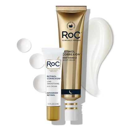 RoC Retinol Correxion set avec crème de nuit et crème pour les yeux