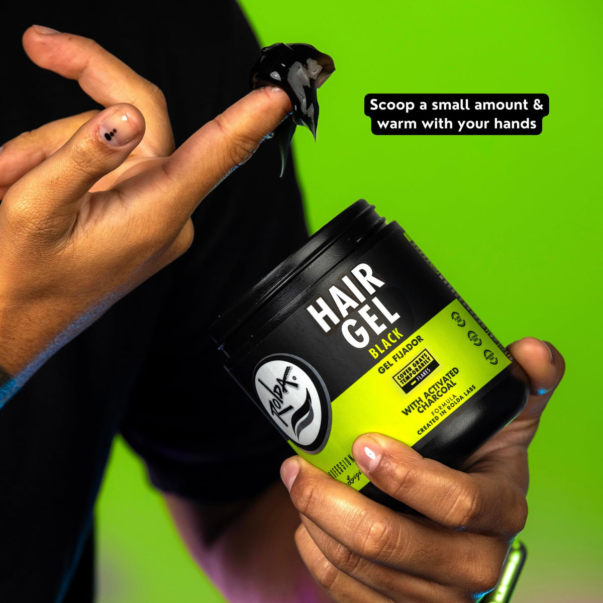 Rolda Gel Coiffant Noir 540g packaging