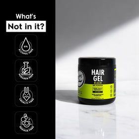Rolda Gel Coiffant Noir 540g texture dans la main