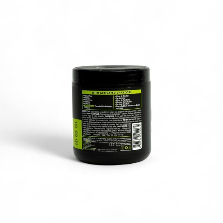 Rolda gel coiffant noir application sur cheveux foncés