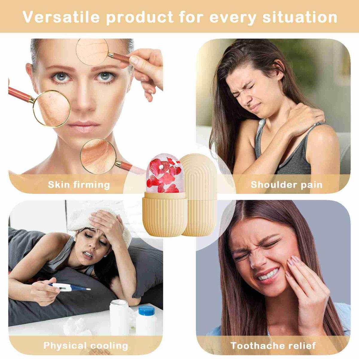 Roller de glace XHJRI en action sur le visage