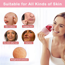 Roller de glace XHJRI en utilisation sur le visage