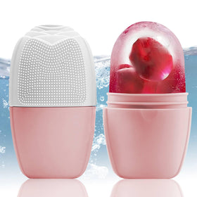 Roller de glace XHJRI modèle rose et blanc vue de face