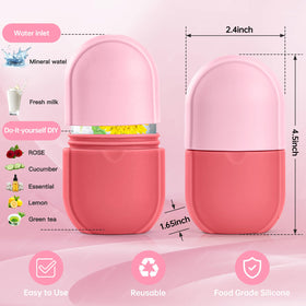 Roller Glaçon IMEASY rose en utilisation sur le visage