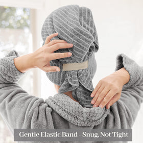 ROLSHOL serviette de cheveux, ensemble de deux serviettes