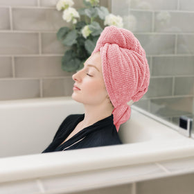 ROLSHOL Serviette en microfibre pour cheveux pliée