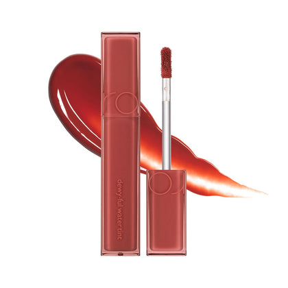 rom&nd DEWY·FUL WATER TINT 04 CHILI UP devant avec couleur vibrante