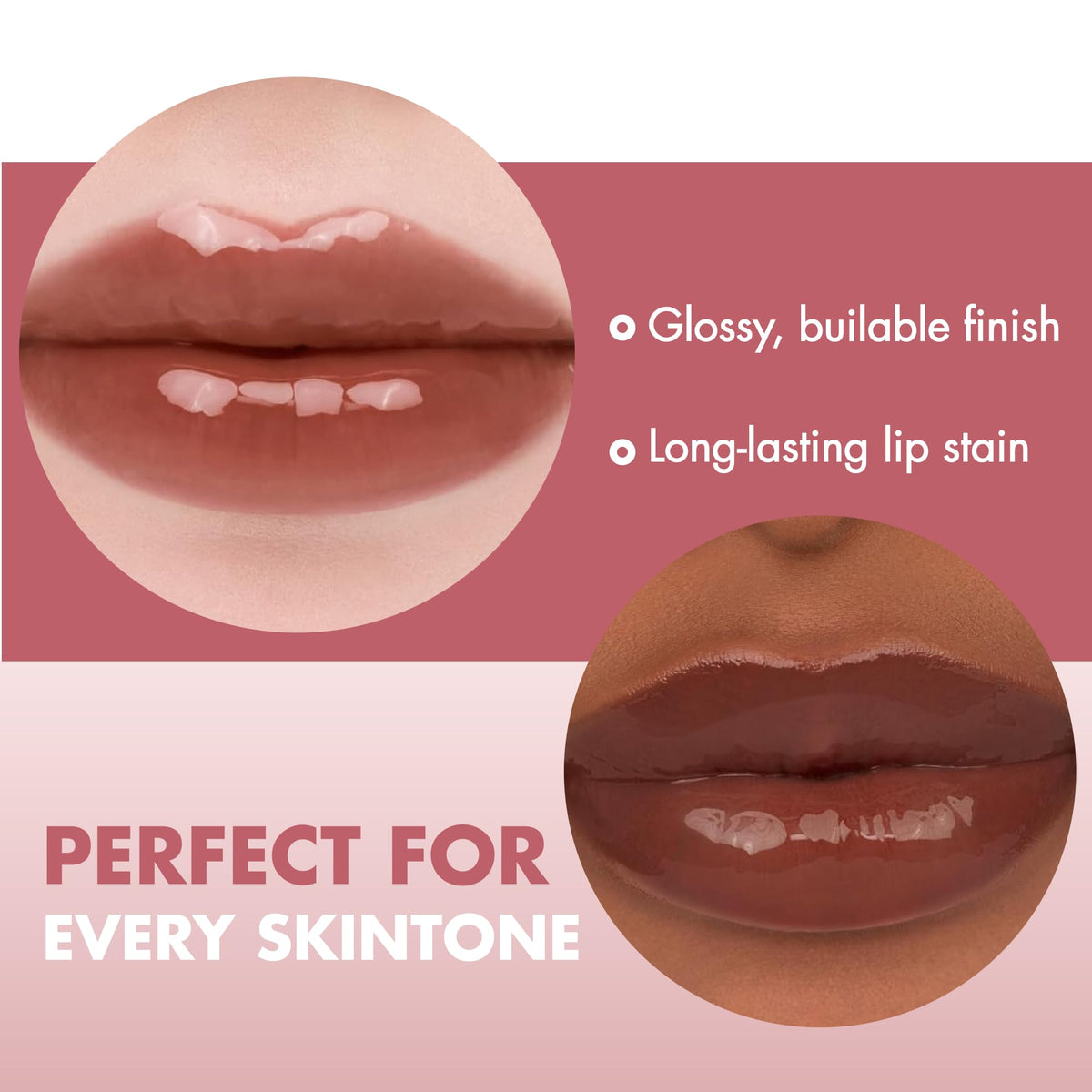 rom&nd Juicy Lasting Tint 17 Dark Coconut flacon sur fond neutre