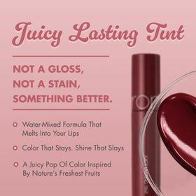 rom&nd Juicy Lasting Tint 21 Deep Sangria applicator detail