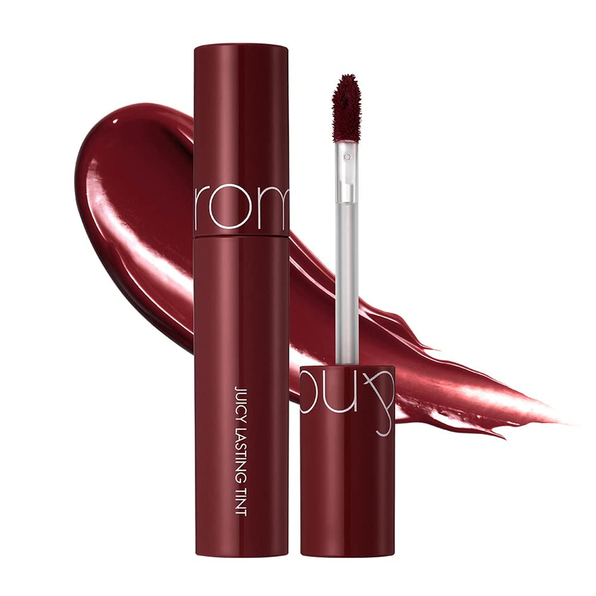 rom&nd Juicy Lasting Tint 21 Deep Sangria packaging front view