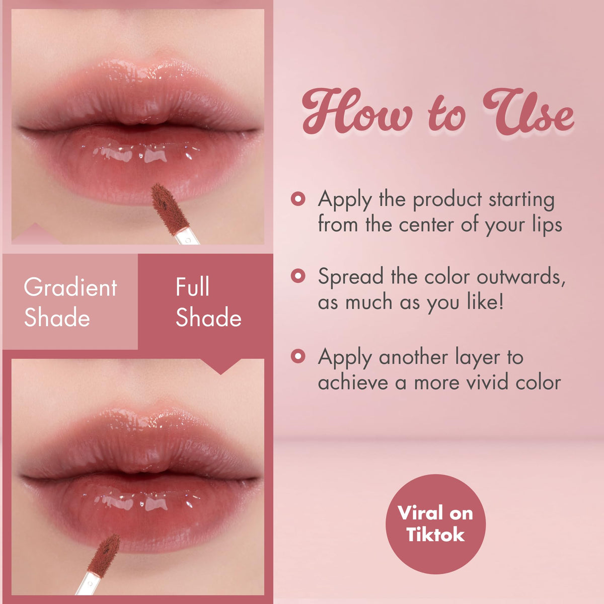 rom&nd Juicy Lasting Tint 21 Deep Sangria with natural light