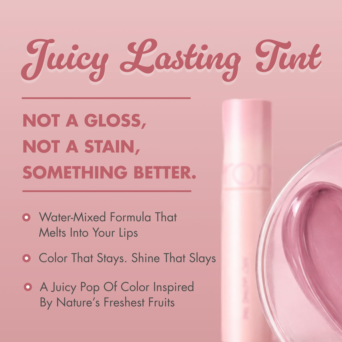 rom&nd Juicy Lasting Tint #33 Bare Vine applicateur en détail