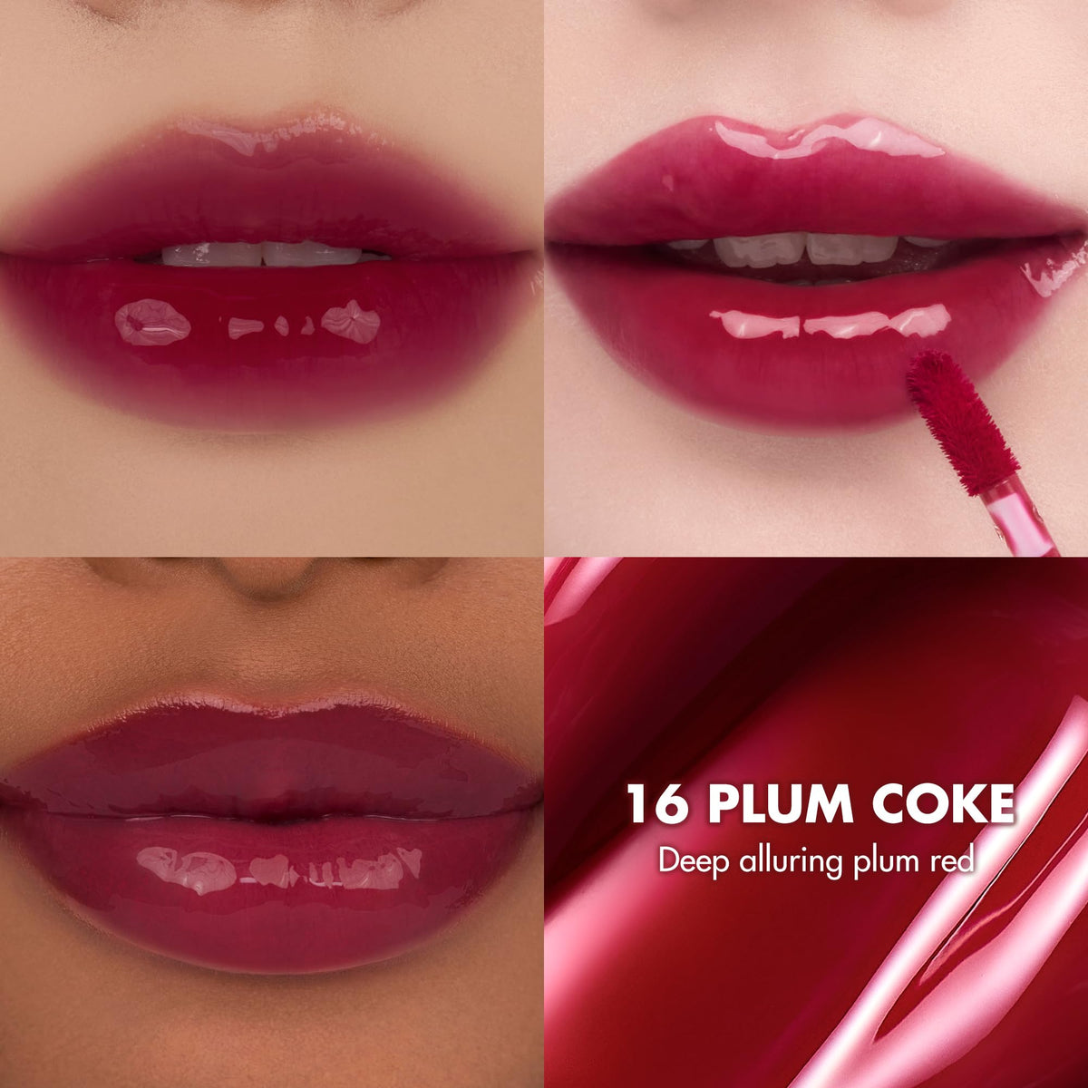 rom&nd The Juicy Lasting Tint 16 Plum Coke arrière vue