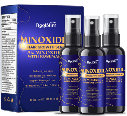 RootStim Minoxidil 5% 3-pack vue de face