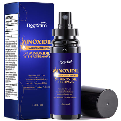 RootStim Spray de Croissance Capillaire 5% Minoxidil avant arrière