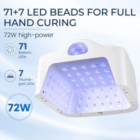 Rosiour lampe à ongles UV en usage pendant une manucure