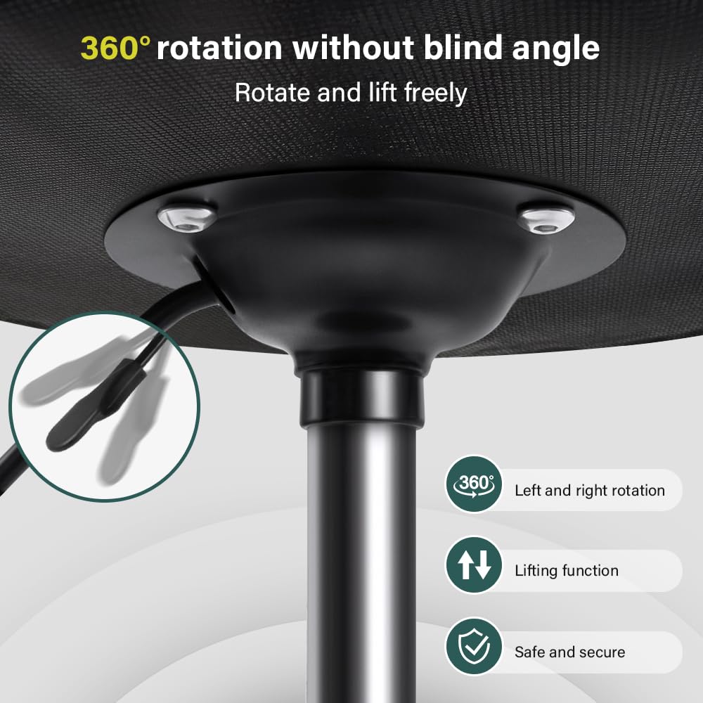 Roues du tabouret BFTOU sur un sol de salon
