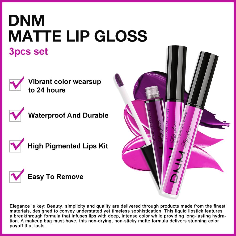 Rouge à lèvres evpct couleur violet en lumière naturelle
