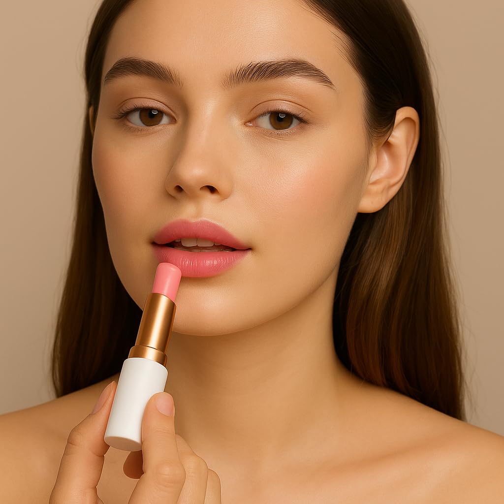 Rouge à lèvres Jelly BestLand sur une table avec d'autres produits de beauté