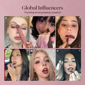 Rouge à lèvres Joocyee à côté d'accessoires de beauté