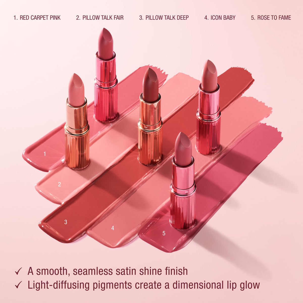 Rouge à Lèvres K.I.S.S.I.N.G Charlotte Tilbury dans une trousse de maquillage